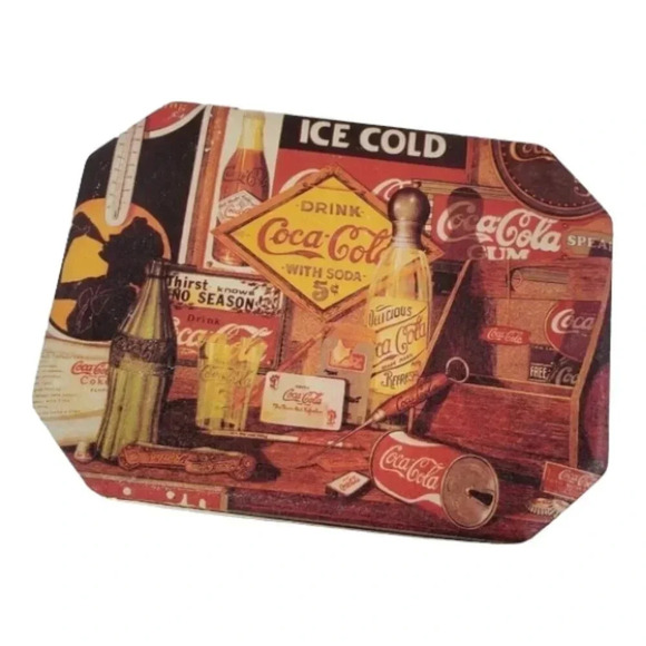 1997 Coca Cola Sports Work Bench Tin Coca Cola 90s Vintage Collectible Tin Box64 - Picture 4 of 10